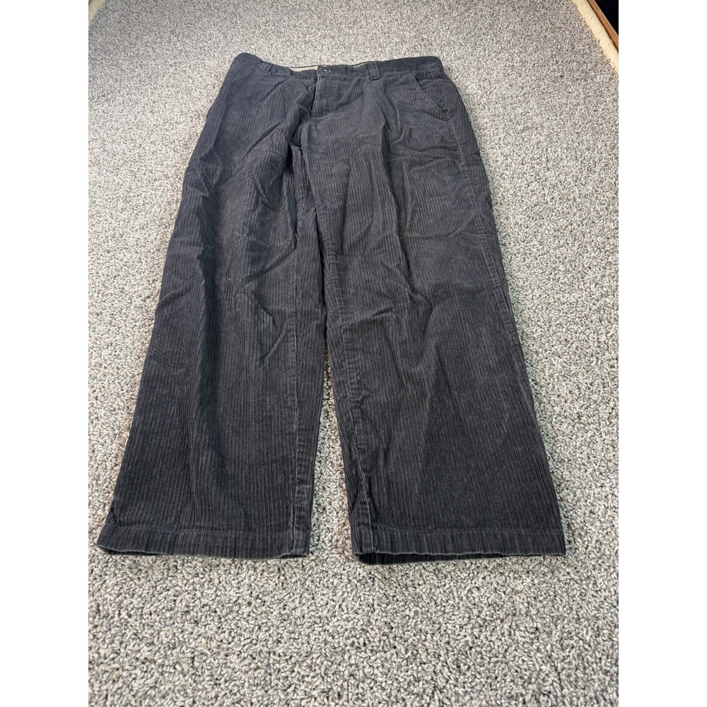 Columbia Corduroy Chino Pants Men's Size 36X29 Black Baggy